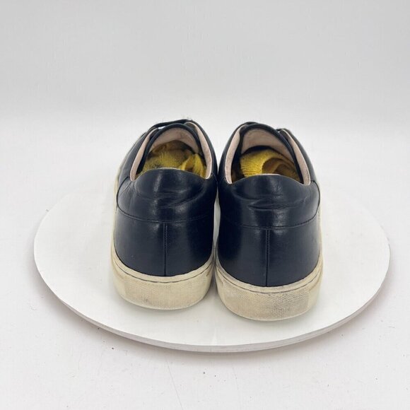 Devan Vincent Men Size10 Black Leather Classic Rubber Sole Lace Up Casual Shoes - Picture 6 of 15